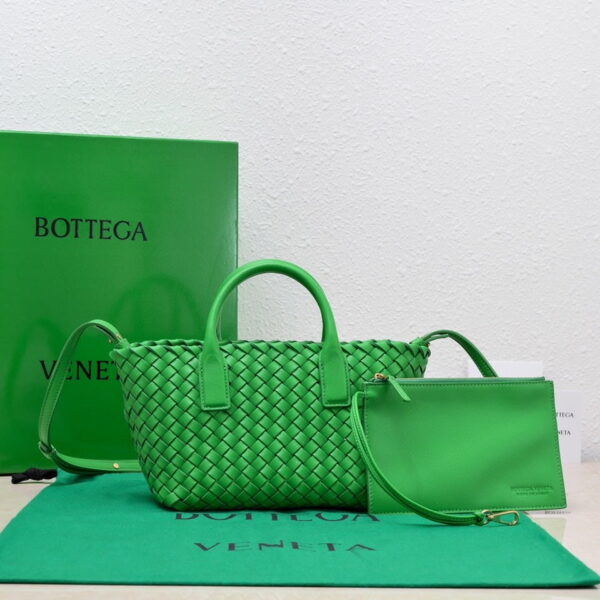 Bottega Veneta Mini Cabat Green, For Women, Women's Bags 7.9in/20cm 709464V1OW13722