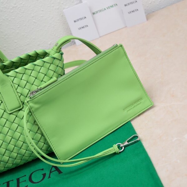 Bottega Veneta Mini Cabat Green, For Women, Women's Bags 7.9in/20cm