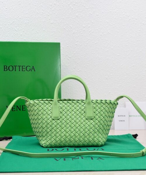 Bottega Veneta Mini Cabat Green, For Women, Women's Bags 7.9in/20cm