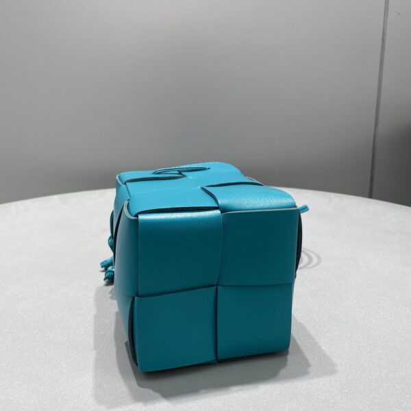 Bottega Veneta Mini Cassette Bucket Bag Blue, For Women, Women's Bags 5.5in/14cm