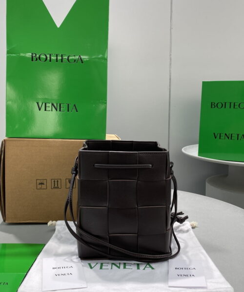 Bottega Veneta Mini Cassette Bucket Bag Purple, For Women, Women's Bags 5.5in/14cm