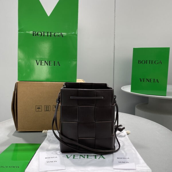 Bottega Veneta Mini Cassette Bucket Bag Purple, For Women, Women's Bags 5.5in/14cm