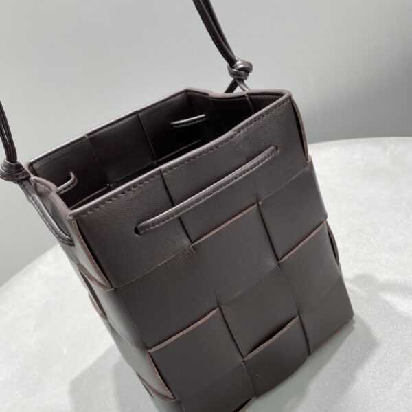 Bottega Veneta Mini Cassette Bucket Bag Purple, For Women, Women's Bags 5.5in/14cm