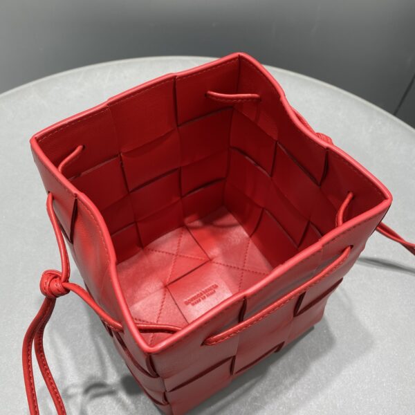 Bottega Veneta Mini Cassette Bucket Bag Red, For Women, Women's Bags 5.5in/14cm 680217VCQC46358