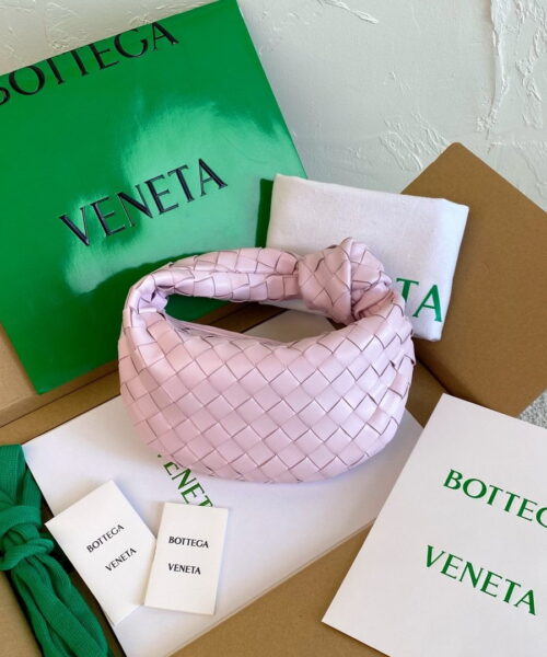 Bottega Veneta Mini Jodie Bag Pink, For Women, Women's Bags 11in/28cm 651876VCPP55903