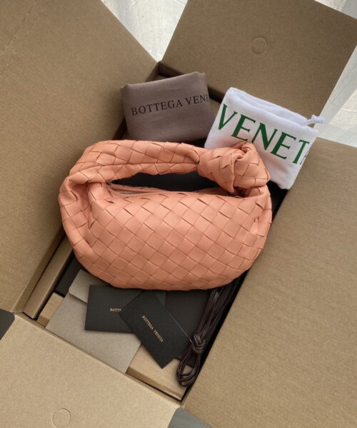Bottega Veneta Mini Jodie Pale Orange, For Women, Women’s Bags 11in/28cm