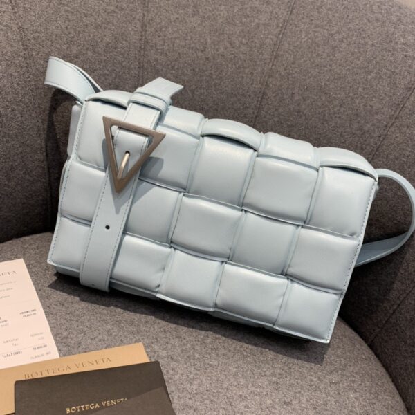 Bottega Veneta Padded Cassette Bag For Women 10.2in/26cm In Light Blue