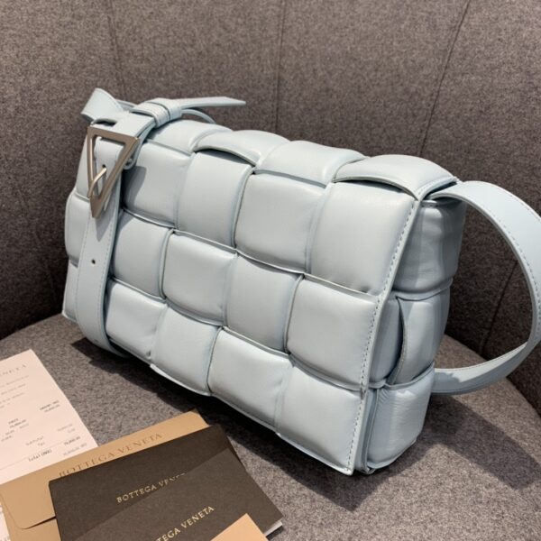 Bottega Veneta Padded Cassette Bag For Women 10.2in/26cm In Light Blue