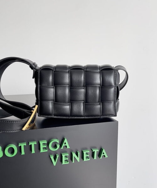 Bottega Veneta Small Padded Cassette Black, For Women, Women's Bags 7.5in/19cm 717506VCQR18425