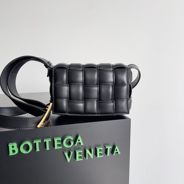 Bottega Veneta Small Padded Cassette Black, For Women, Women's Bags 7.5in/19cm 717506VCQR18425