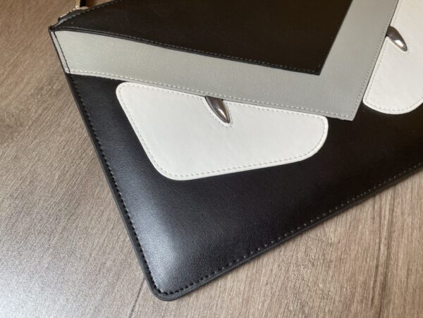 1:1 Replica Bugs Eyes Clutch Black And Yellow/Black And White For Women 12in/30cm