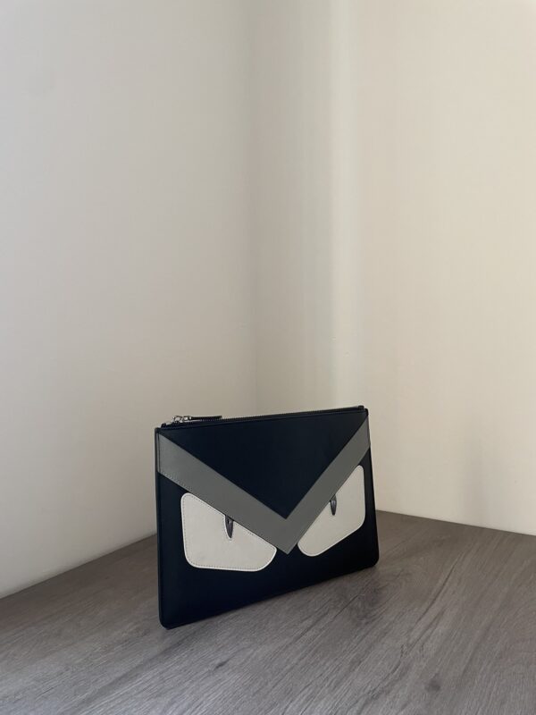 1:1 Replica Bugs Eyes Clutch Black And Yellow/Black And White For Women 12in/30cm