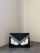 1:1 Replica Bugs Eyes Clutch Black And Yellow/Black And White For Women 12in/30cm