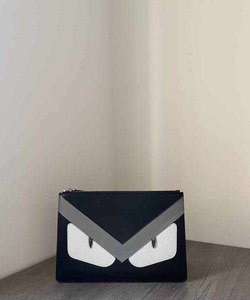 1:1 Replica Bugs Eyes Clutch Black And Yellow/Black And White For Women 12in/30cm
