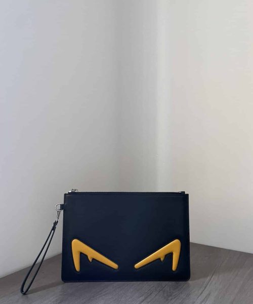 1:1 Replica Bugs Eyes Clutch Black And Yellow/Black And White For Women 12in/30cm