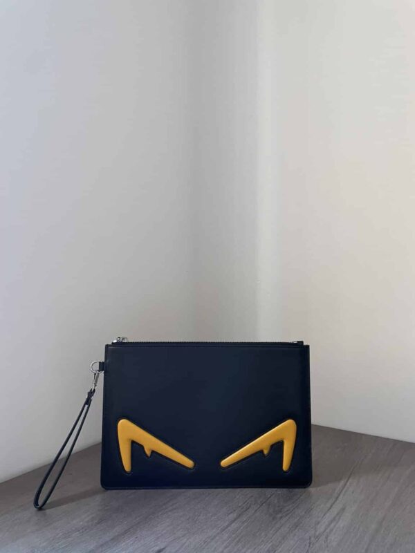 1:1 Replica Bugs Eyes Clutch Black And Yellow/Black And White For Women 12in/30cm