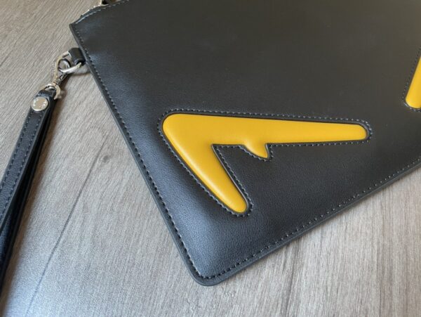 1:1 Replica Bugs Eyes Clutch Black And Yellow/Black And White For Women 12in/30cm