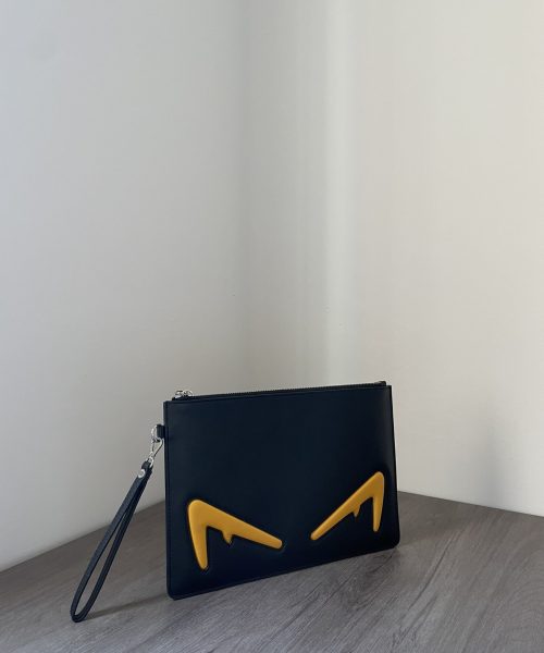 1:1 Replica Bugs Eyes Clutch Black And Yellow/Black And White For Women 12in/30cm