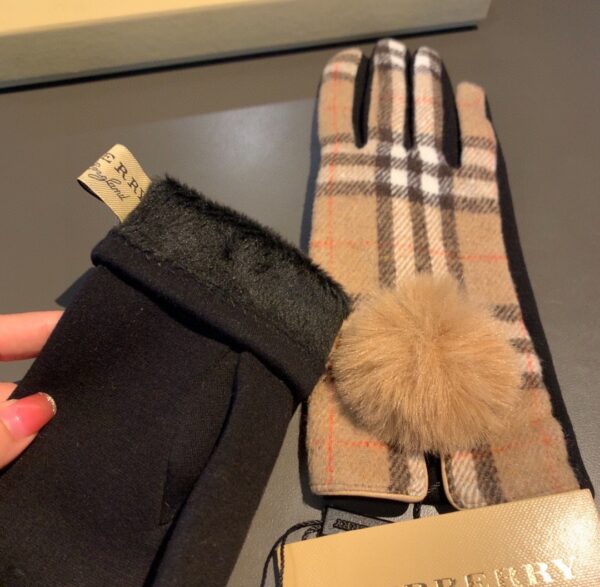 Burberry Cashmere Gloves In Brown