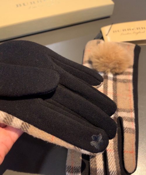 Burberry Cashmere Gloves In Brown