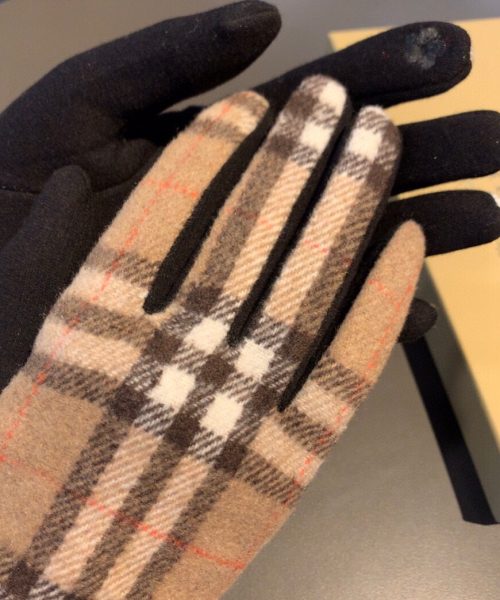 Burberry Cashmere Gloves In Brown