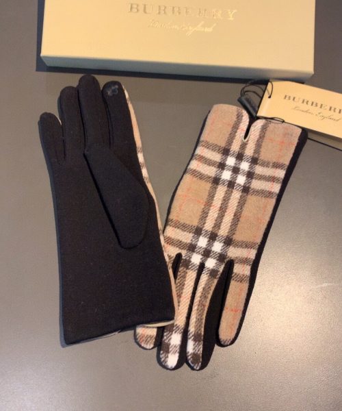 Burberry Cashmere Gloves In Brown