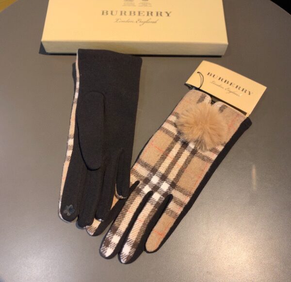 Burberry Cashmere Gloves In Brown