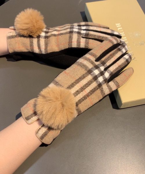 Burberry Cashmere Gloves In Brown