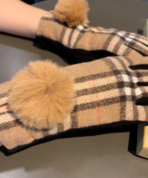 Burberry Cashmere Gloves In Brown