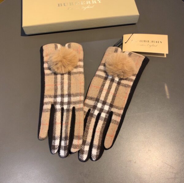 Burberry Cashmere Gloves In Brown