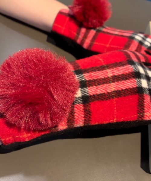Burberry Cashmere Gloves In Red