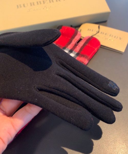 Burberry Cashmere Gloves In Red