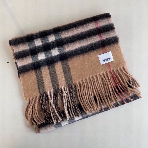 Burberry Contrast Check Cashmere Archive Beige Scarf 180cm/71in