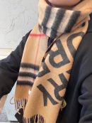 Burberry Contrast Check Cashmere Archive Beige Scarf 180cm/71in 