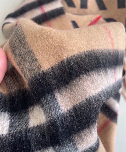 Burberry Contrast Check Cashmere Archive Beige Scarf 180cm/71in 