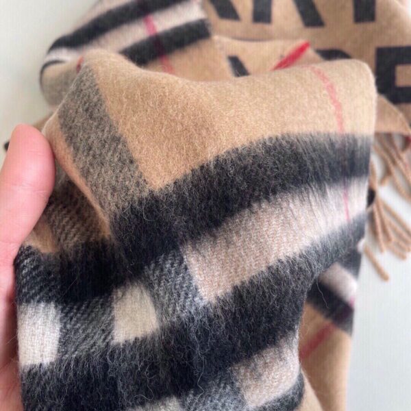 Burberry Contrast Check Cashmere Archive Beige Scarf 180cm/71in