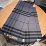 Burberry Contrast Check Cashmere Beige/Black Scarf 180cm/71in 80451711 