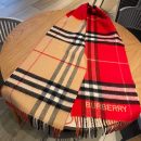 Burberry Contrast Check Cashmere Red/ Beige Scarf 180cm/71in 80504951 