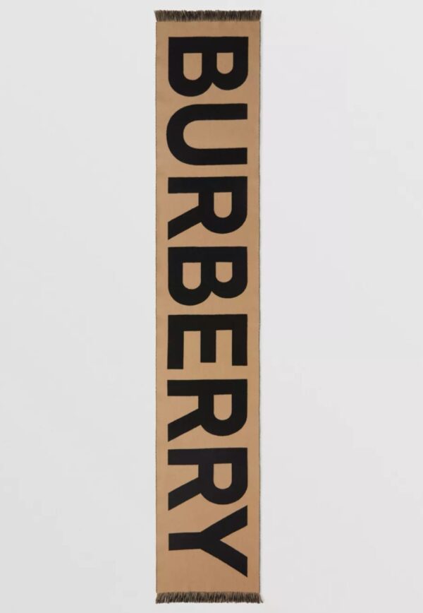 Burberry Wool New Double-Sided Large Brown Scarf 188cm/74in