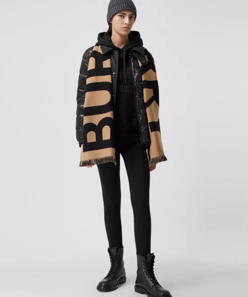 Burberry Wool New Double-Sided Large Brown Scarf 188cm/74in 