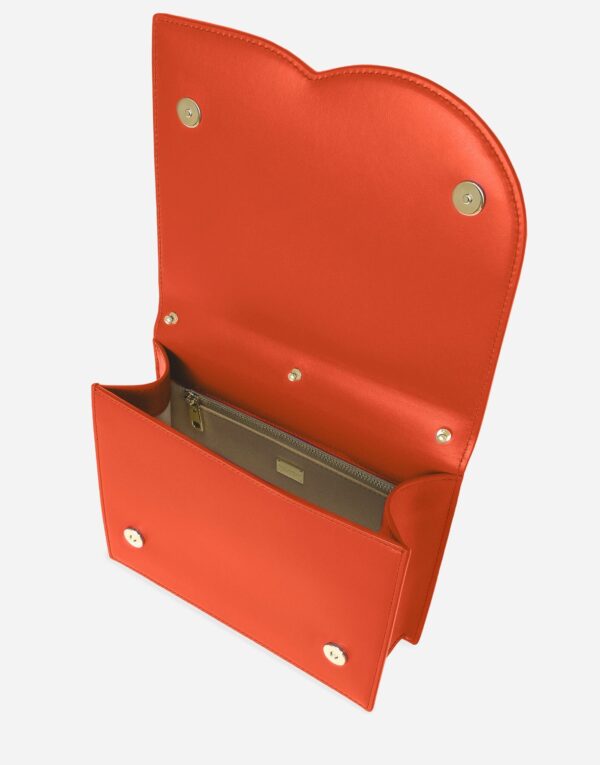 Calfskin DG Logo Bag Orange For Women BB7287AW57680244 - 20 Cm/ 7.8 Inches