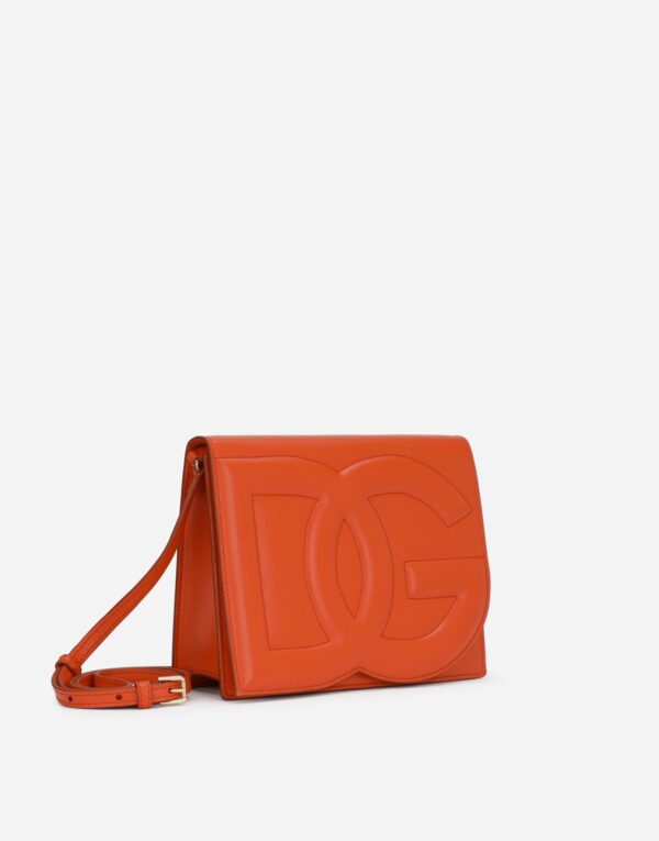 Calfskin DG Logo Bag Orange For Women BB7287AW57680244 - 20 Cm/ 7.8 Inches