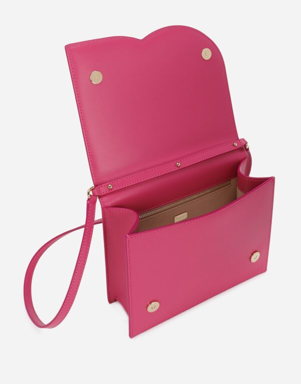 Calfskin DG Logo Bag Pink For Women BB7287AW57680441 - 20 Cm/ 7.8 Inches