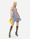 Calfskin DG Logo Bag Yellow For Women BB7287AW57680205 - 20 Cm/ 7.8 Inches