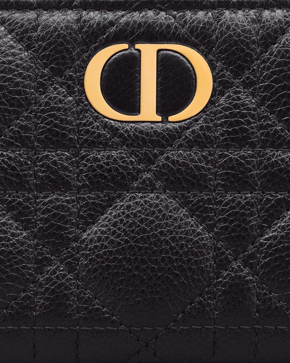 1:1 Replica Caro Dahlia Wallet Black For Women S5173UWHC_M900 11.5cm/4.5 inch