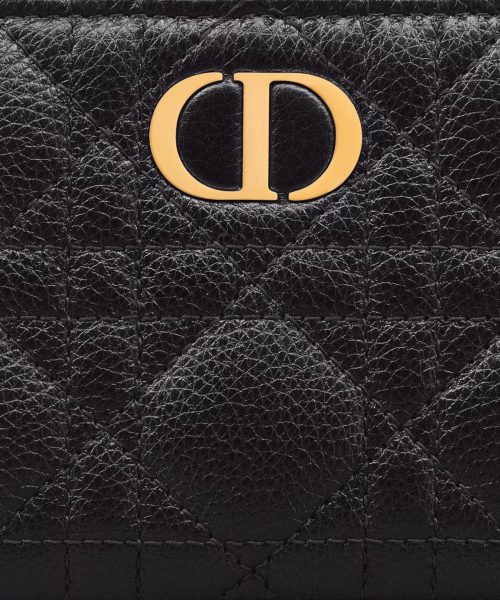 1:1 Replica Caro Dahlia Wallet Black For Women S5173UWHC_M900 11.5cm/4.5 inch
