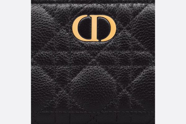 1:1 Replica Caro Dahlia Wallet Black For Women S5173UWHC_M900 11.5cm/4.5 inch