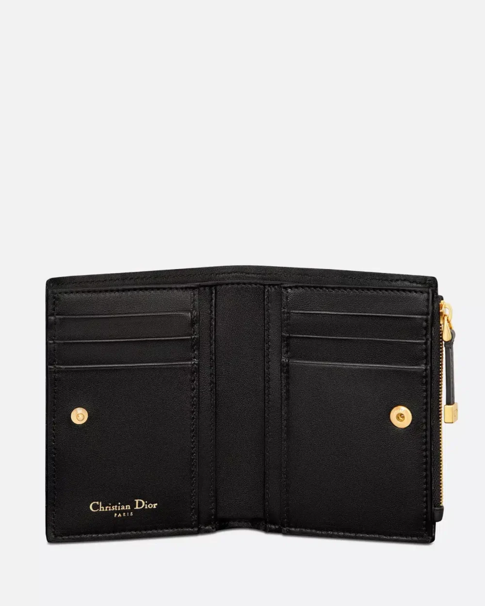 1:1 Replica Caro Dahlia Wallet Black For Women S5173UWHC_M900 11.5cm/4.5 inch