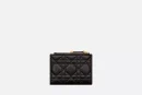 1:1 Replica Caro Dahlia Wallet Black For Women S5173UWHC_M900 11.5cm/4.5 inch