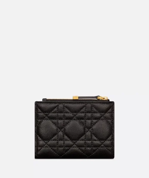 1:1 Replica Caro Dahlia Wallet Black For Women S5173UWHC_M900 11.5cm/4.5 inch